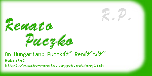 renato puczko business card